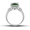 White Gold Ring Wit Green Amethyst