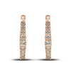 Gold Earrings with Diamonds Facets of Perfection