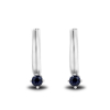 White gold earrings with sapphires 