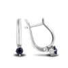 White gold earrings with sapphires 