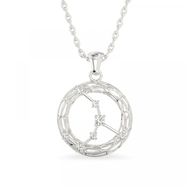 Galaxy White Gold Pendant
