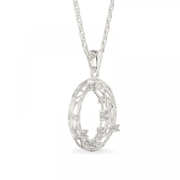 Galaxy White Gold Pendant