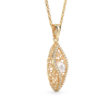 Seashell With Pearl Rose Gold Pendant