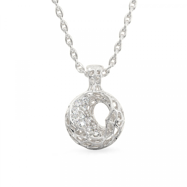 Mystical Pendant From White Gold