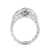 Seashell With Pearl White Gold Ring