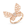  Rose Gold  Ring Butterfly