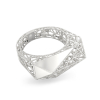 Charming Spider Web White Gold Ring 