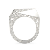 Charming Spider Web White Gold Ring 