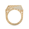 Spider Web Yellow Gold Ring 