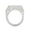Spider Web White Gold Ring 