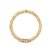 Coral Ring With Diagonal From Yellow Gold