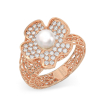 Rose Gold Ring with Flower