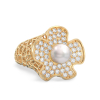 Yellow Gold Ring with Flower
