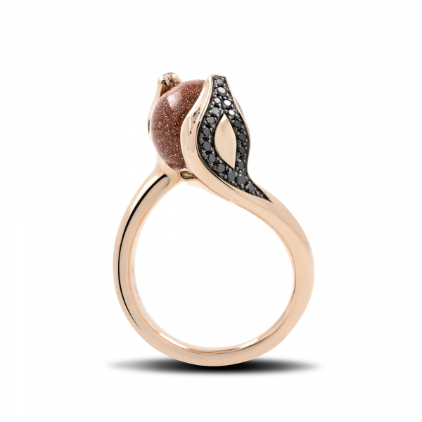 Gold Ring Snakes With Aventurine