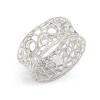 Coral BubblesRing From White Gold