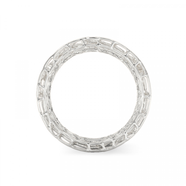 Coral BubblesRing From White Gold