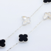 Silver Necklace Clover