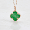 Gold Plated Pendant With Jade