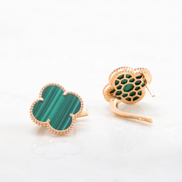 Earrings  With Malachite