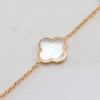 Gold Bracelet With White Mother-of-pearl