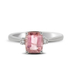 White Gold Ring With Pink Tourmaline