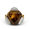 Gold Ring With Brown Topaz