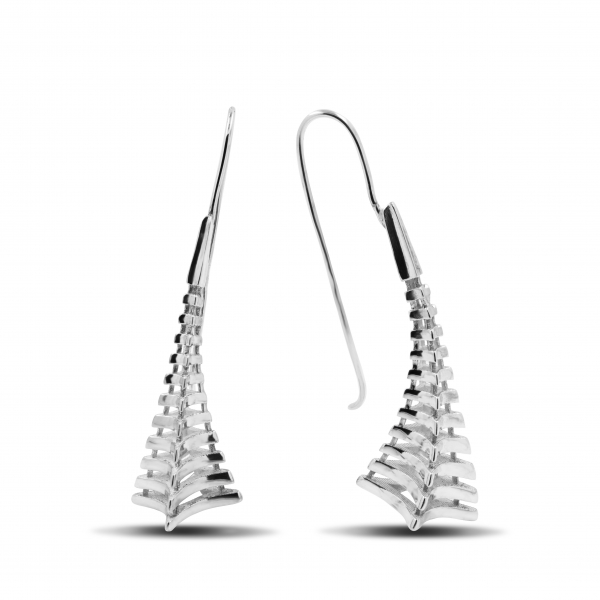 Silver earrings Ladder