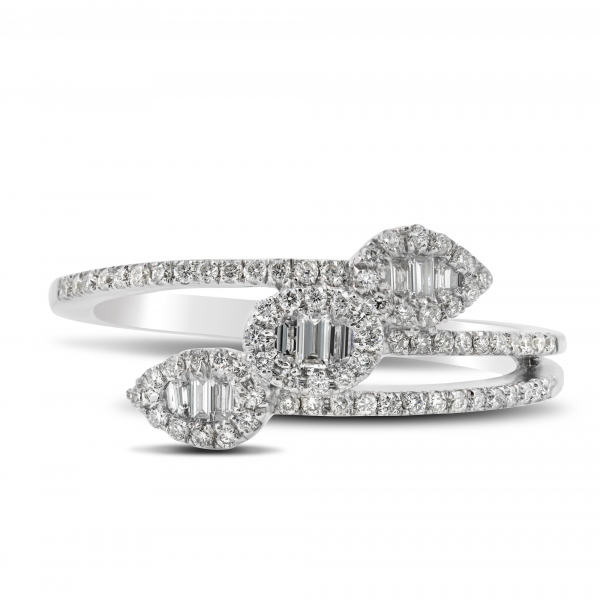 Ring Drops in White Gold With Diamonds