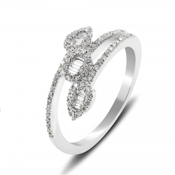 Ring Drops in White Gold With Diamonds