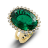 Luxury Ring In Yellow Gold With Emerald