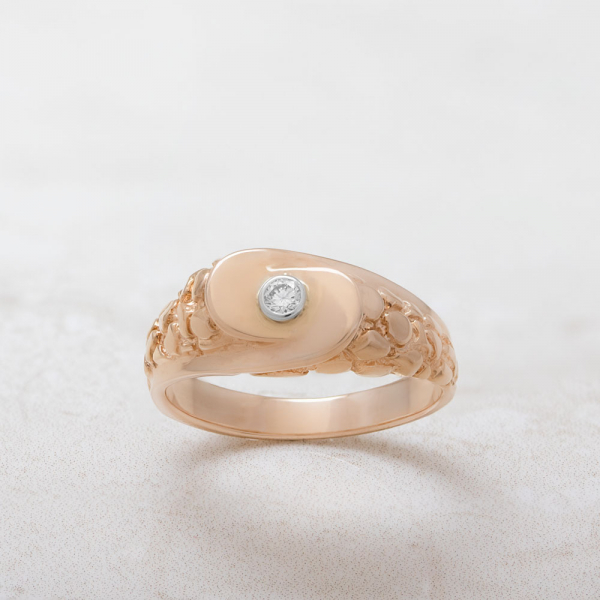 Мужское кольцо с бриллиантом